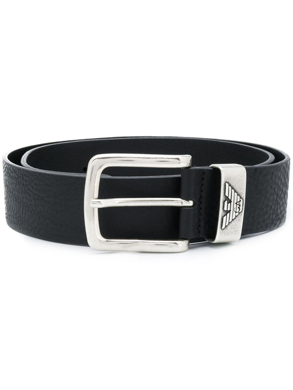Emporio Armani شعار بلصق حزام — أسود