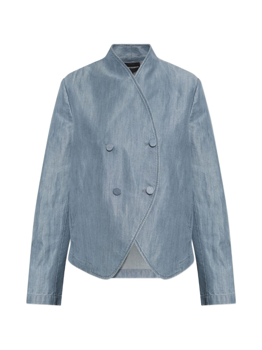 Emporio Armani Denim Blazer — Blue