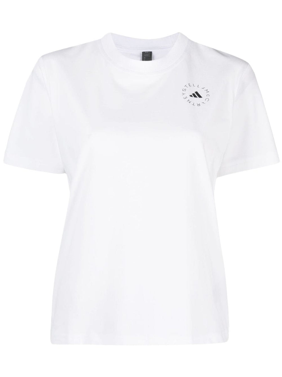 Adidas By Stella McCartney Logo-Print T-Shirt — White