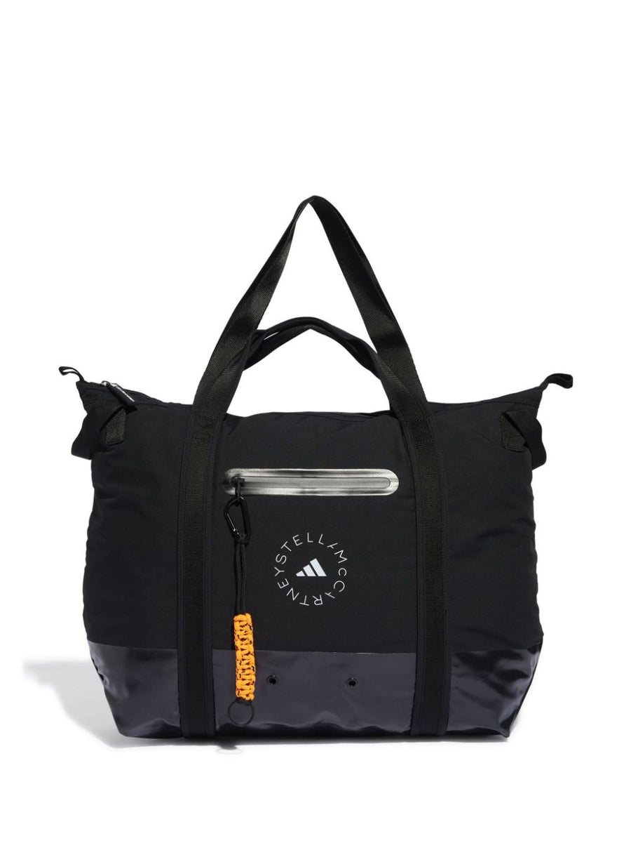 Adidas By Stella McCartney Logo-Print Tote Bag — Black