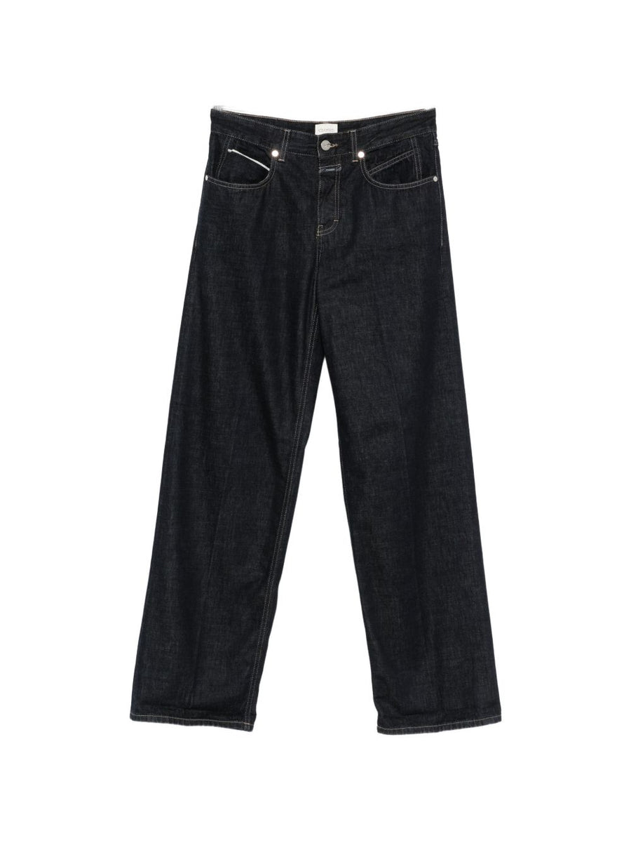 Closed Relaxed-Fit Denim Jeans — Dark Blue