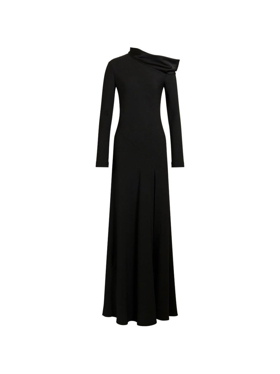 032C Off-Shoulder Maxi Dress — Black
