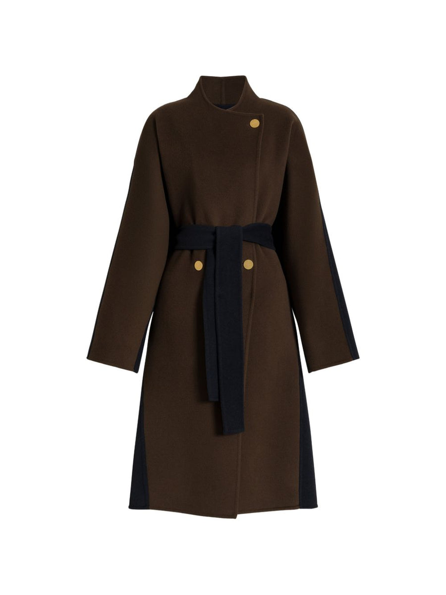 032C Wool and Cashmere Coat — Brown
