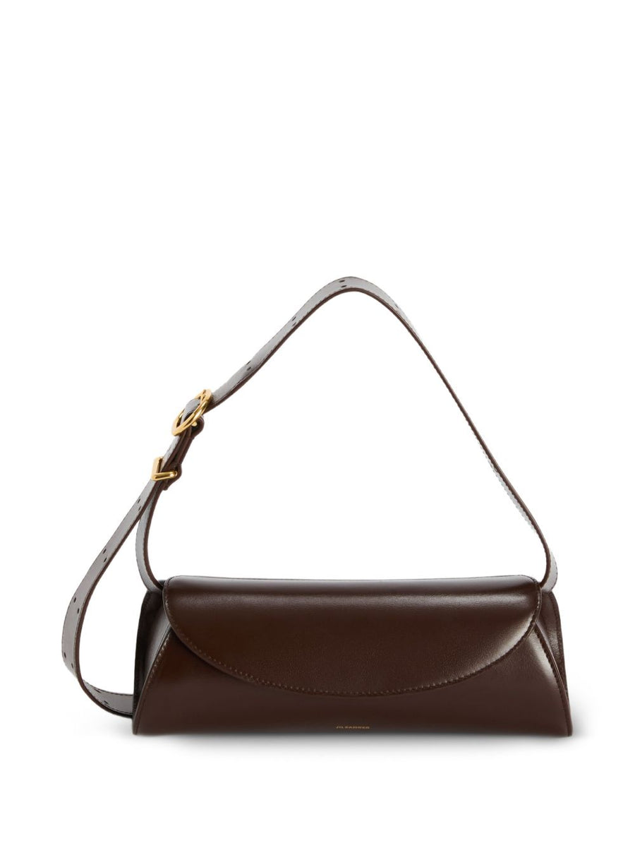 Jil Sander Cannolo Shoulder Bag — Brown