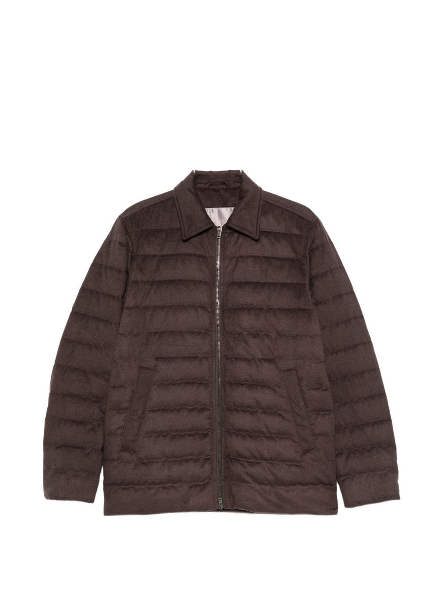 HERNO Quilted Down Jacket — Brown