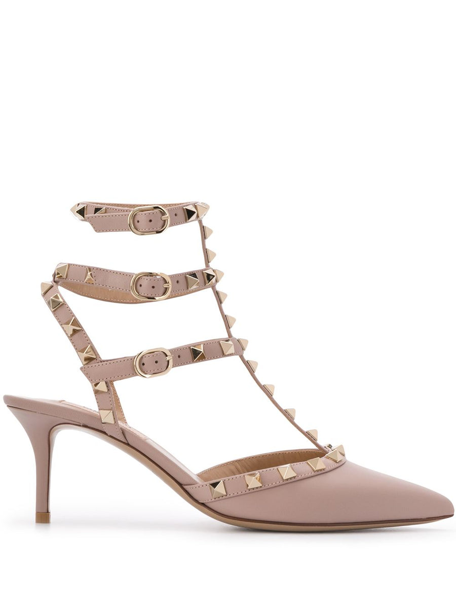 حذاء بومب من Valentino Garavani Rockstud — زهري فاتح