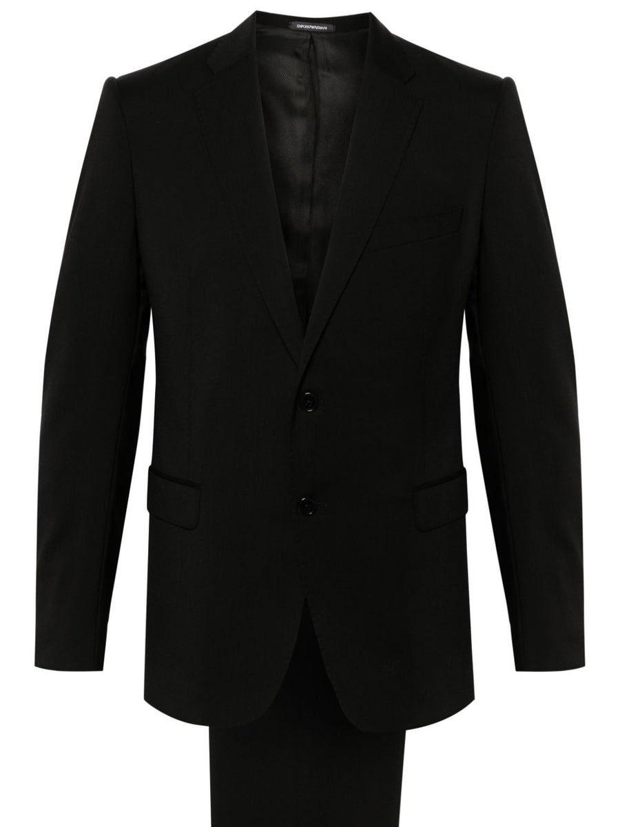 Emporio Armani Virgin Wool Suit — Black
