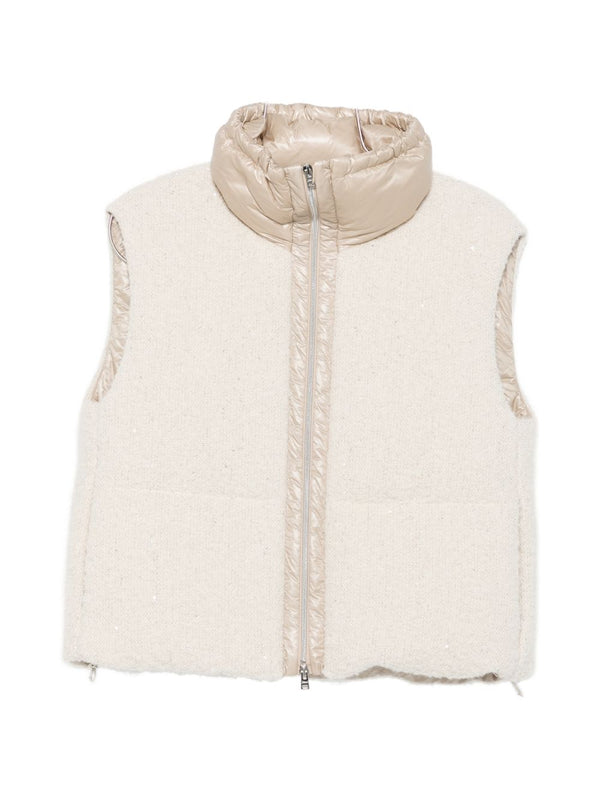 HERNO vest in beige