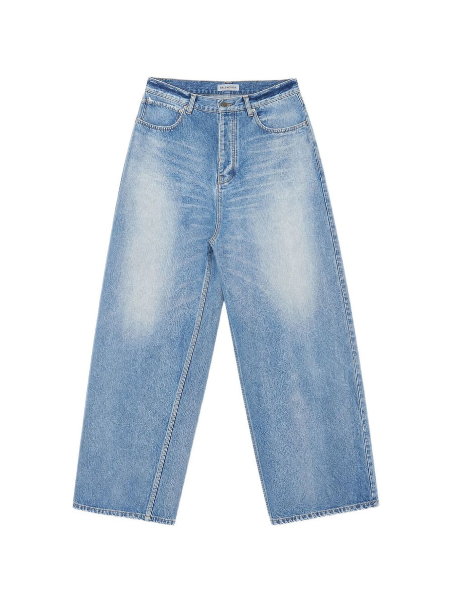 Balenciaga Baggy Denim Jeans — Light Blue