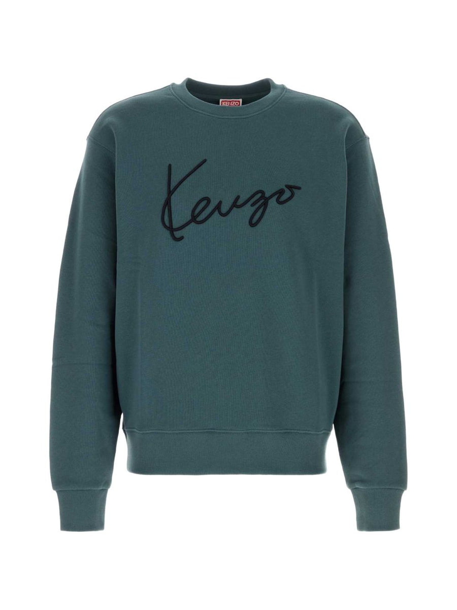 سويت شيرت مطرز Kenzo شعار - تيل