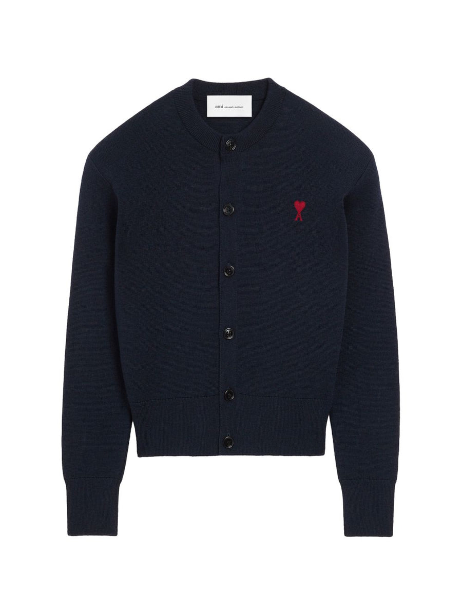 Ami Paris Cardigan — Navy