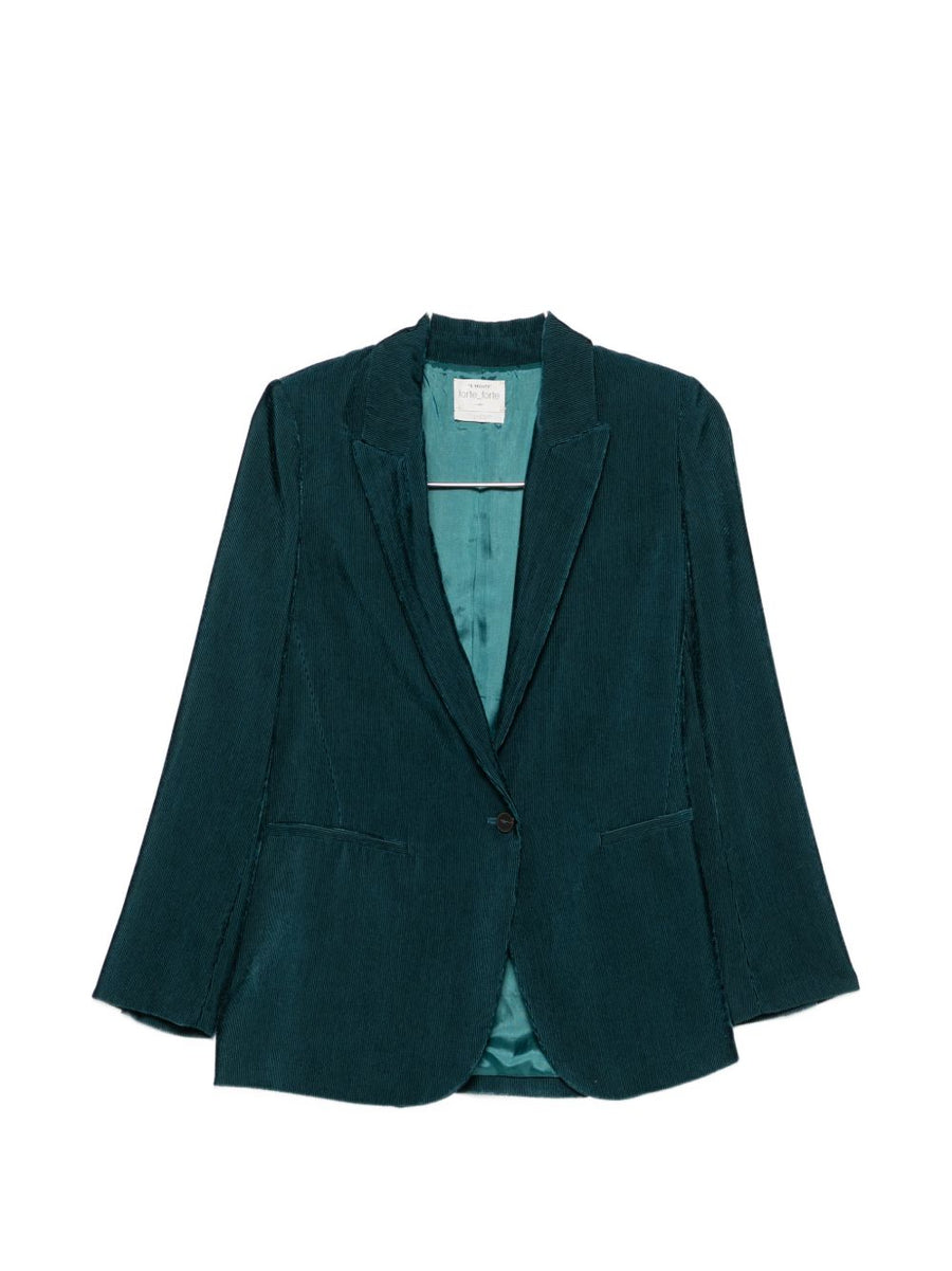 Forte Forte Corduroy Blazer — Jade Green