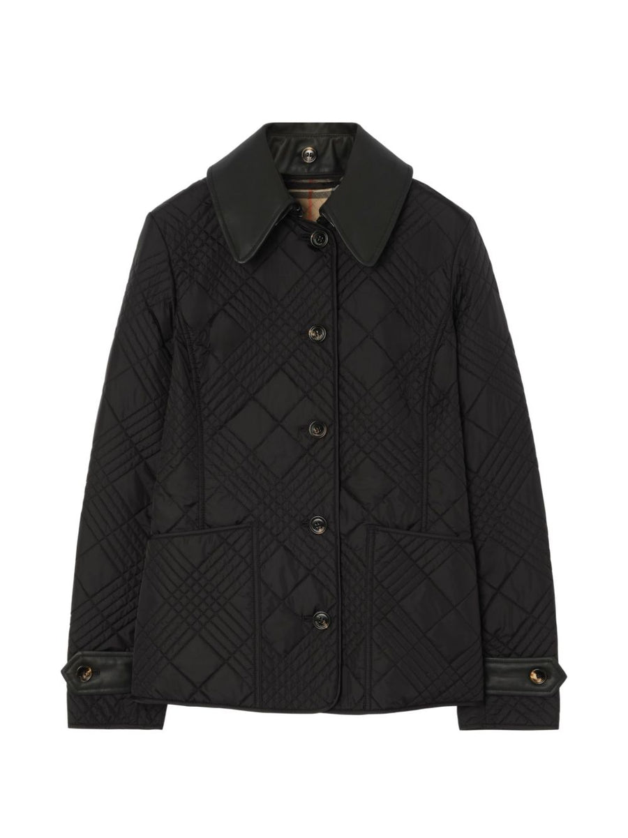 Burberry Quilted Nylon Jacket — Black
