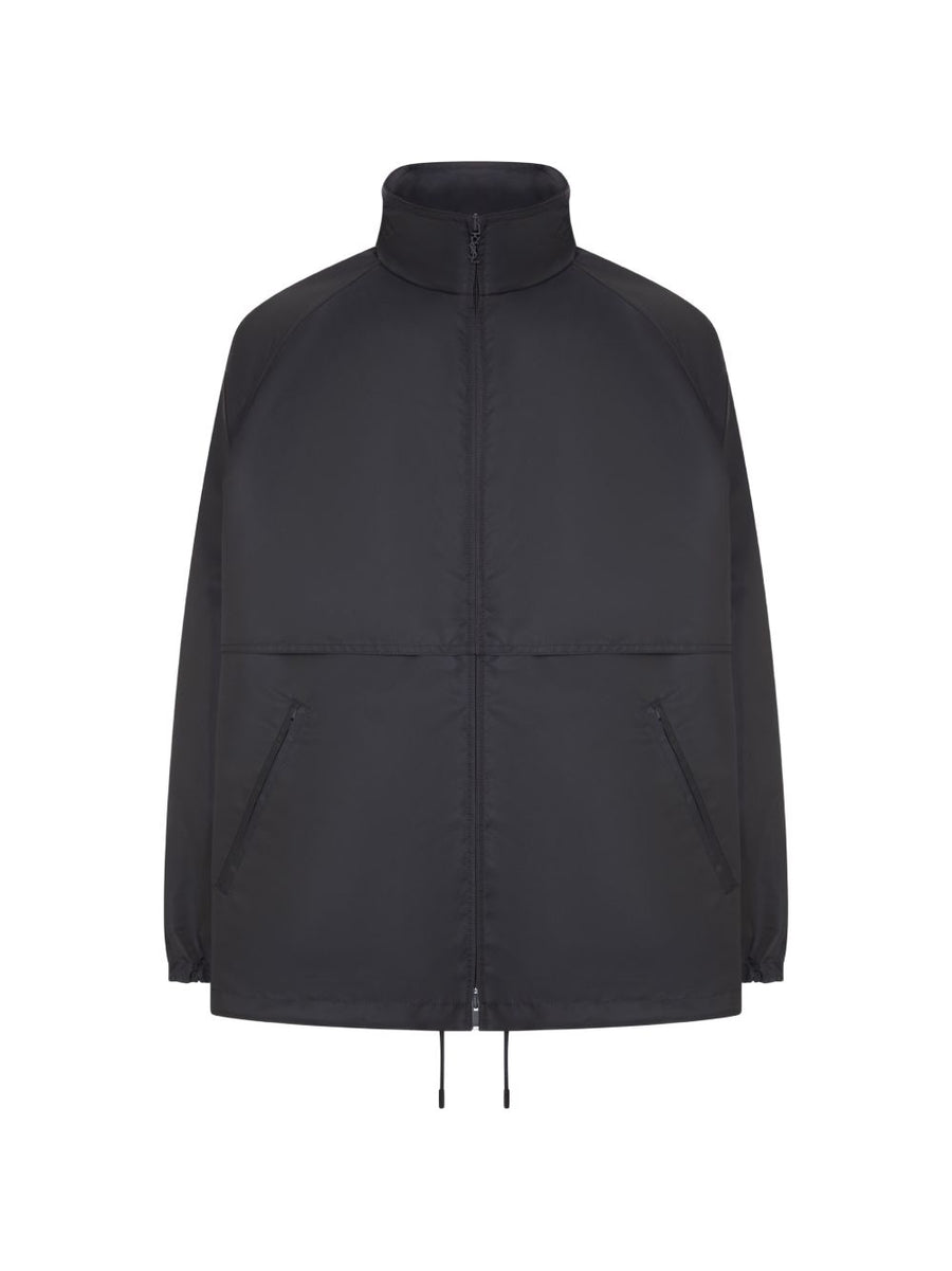 Saint Laurent Nylon Rain Coat Coat — Black