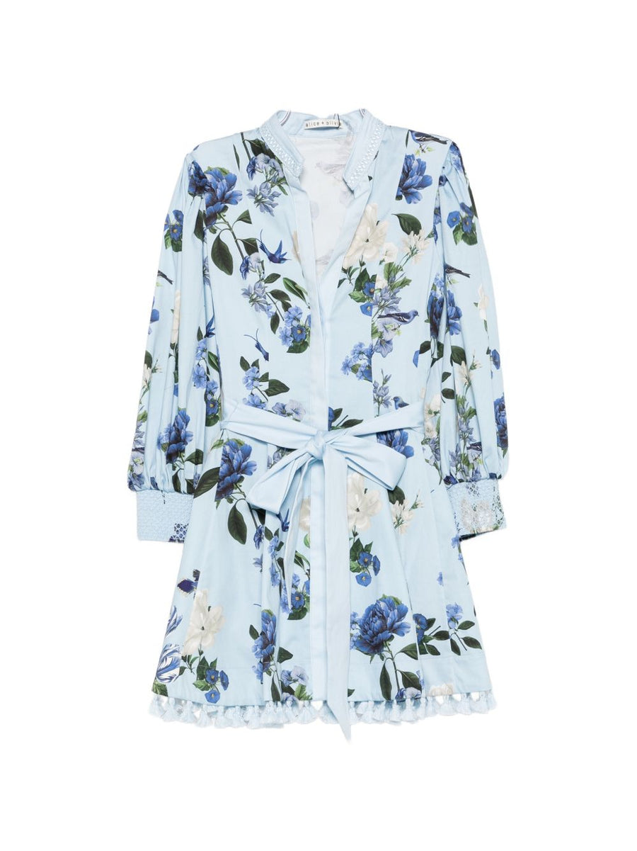 Alice + Olivia Lucy Dress — Light Blue