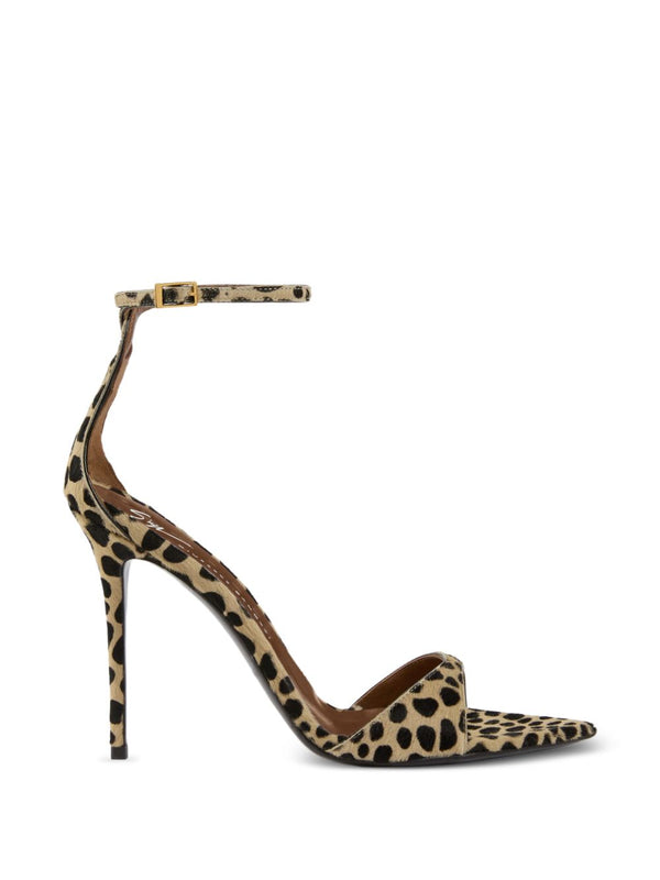 حقيبة شعر المهر بنقشة الفهد Giuseppe Zanotti كعب — نقشة الفهد