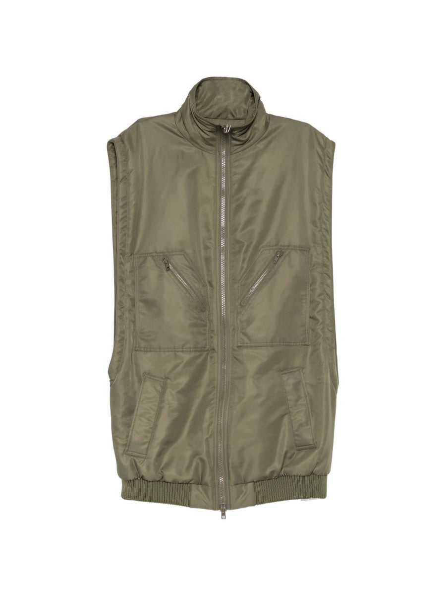 MM6 Maison Margiela Oversized Down Vest — Khaki