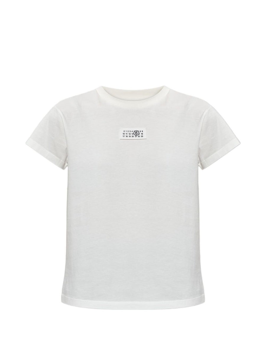 MM6 Maison Margiela Logo-Print T-Shirt — White