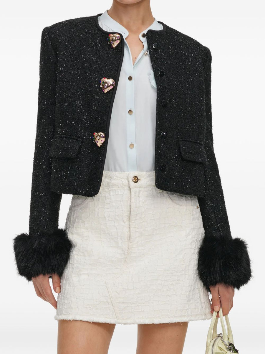 Self-Portrait Blazer — Black