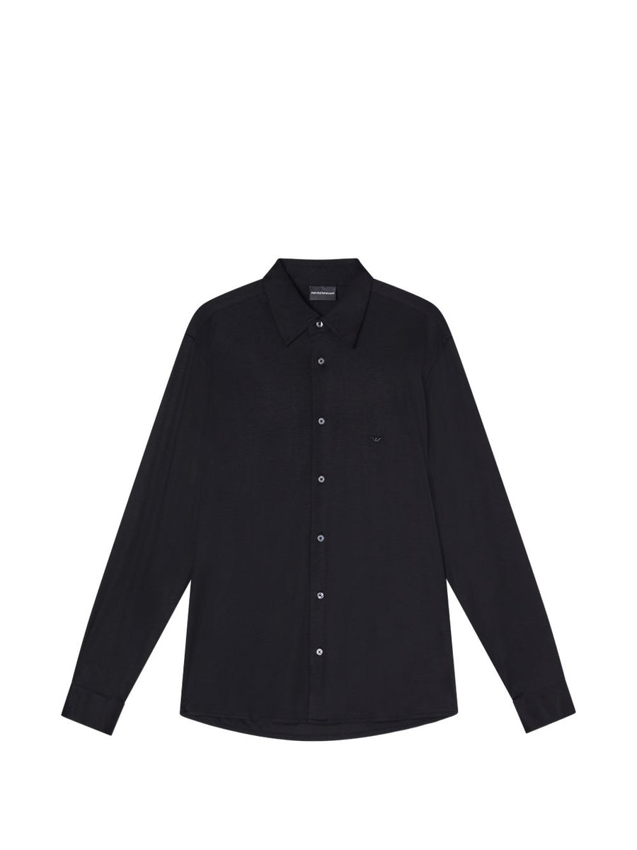 Emporio Armani Cotton Shirt — black
