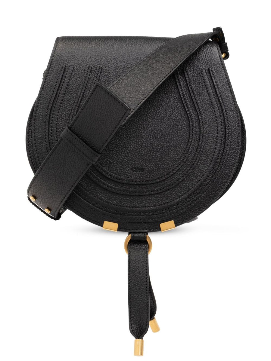 Chloé Marcie Shoulder Bag — Black