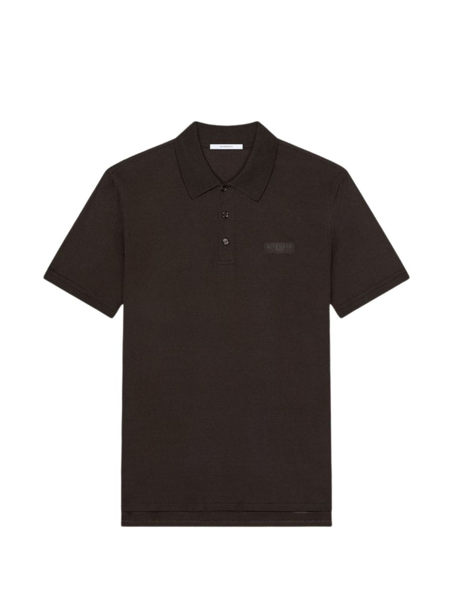 Givenchy Logo Cotton Polo — Black