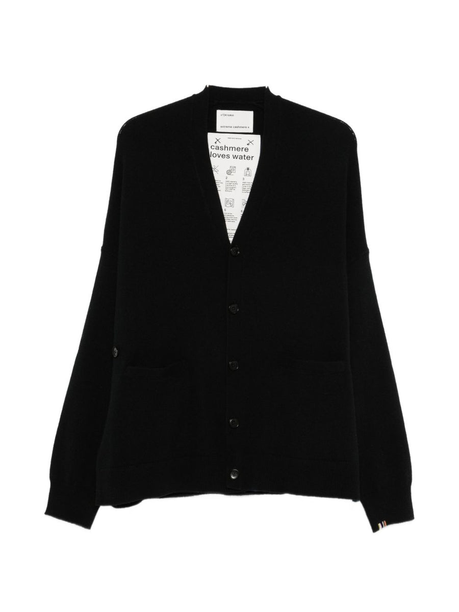 extreme cashmere Cashmere Knit Cardigan — Black