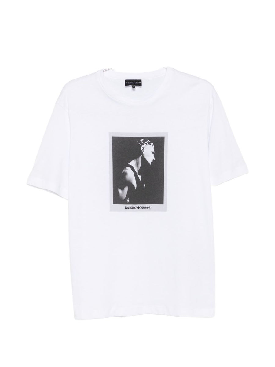 Emporio Armani Graphic Print T-shirt — White