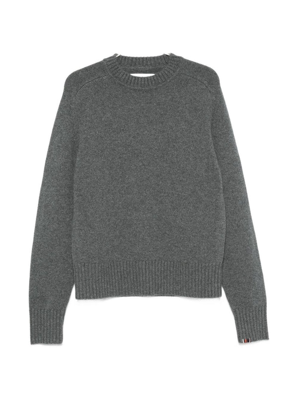 كنزة كشمير بياقة دائرية من extreme cashmere — رمادي