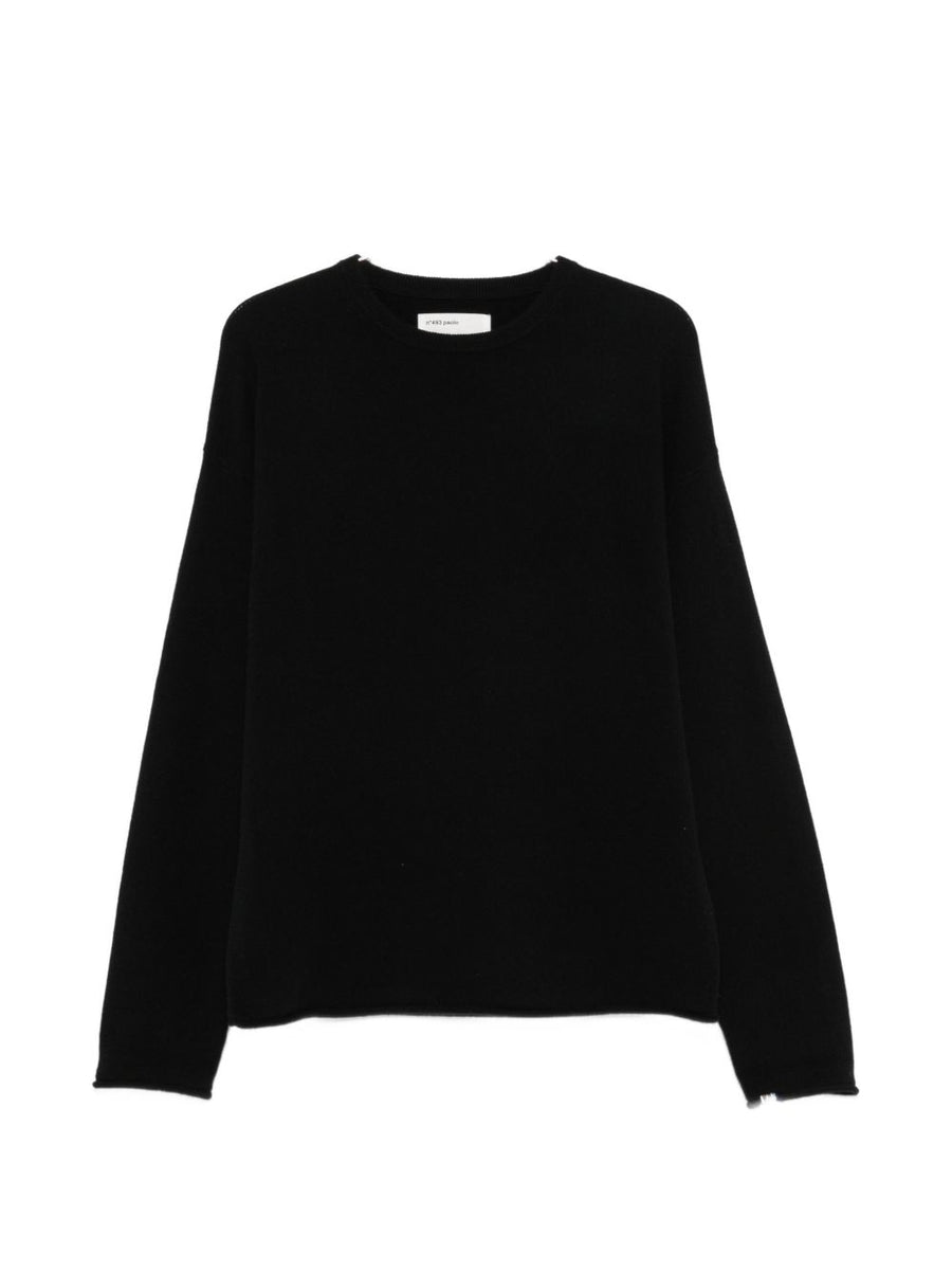extreme cashmere Cashmere Crewneck Sweater — Black