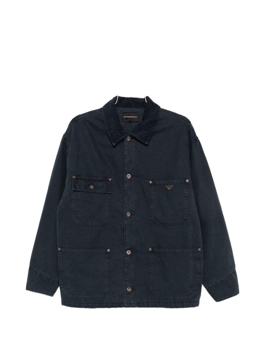 Emporio Armani Cotton Denim Jacket — Navy