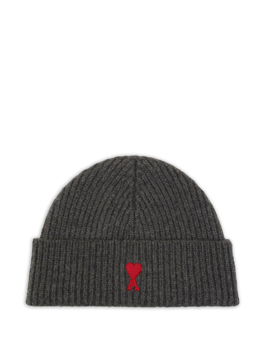 Ami Paris Beanie — Charcoal Grey