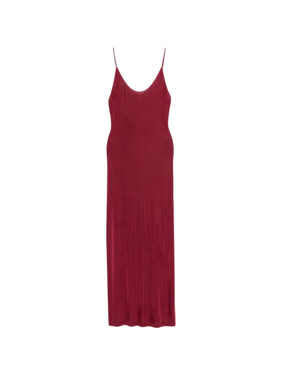Saint Laurent Slip Dress — Burgundy