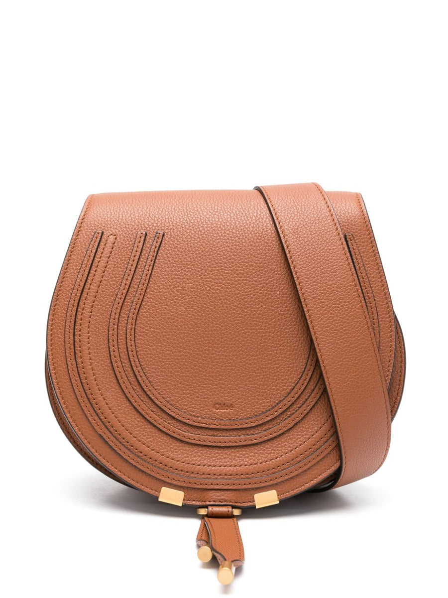 Chloé Marcie Shoulder Bag — tan