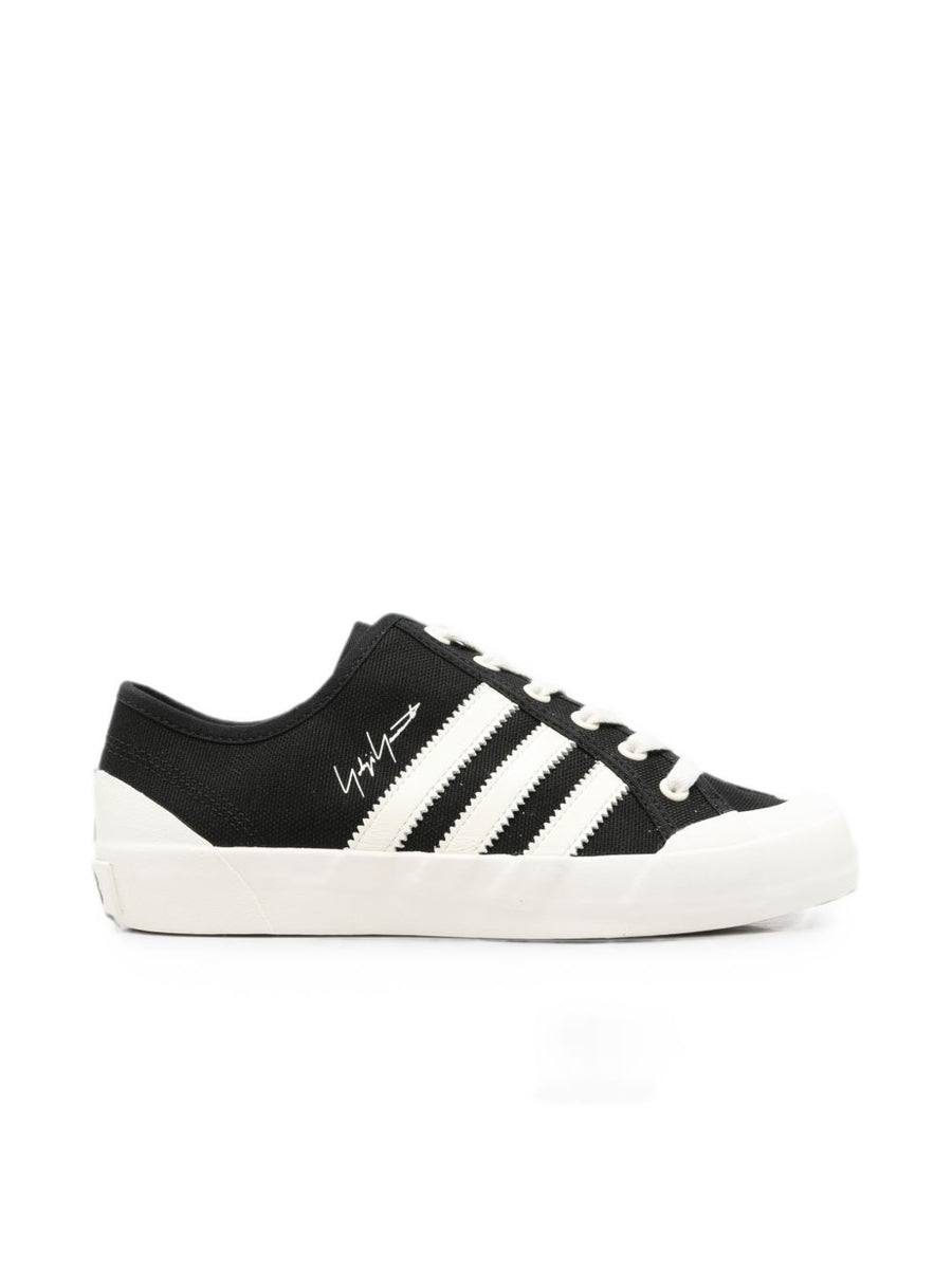Y-3 Three-Stripe Canvas Sneaker — Black
