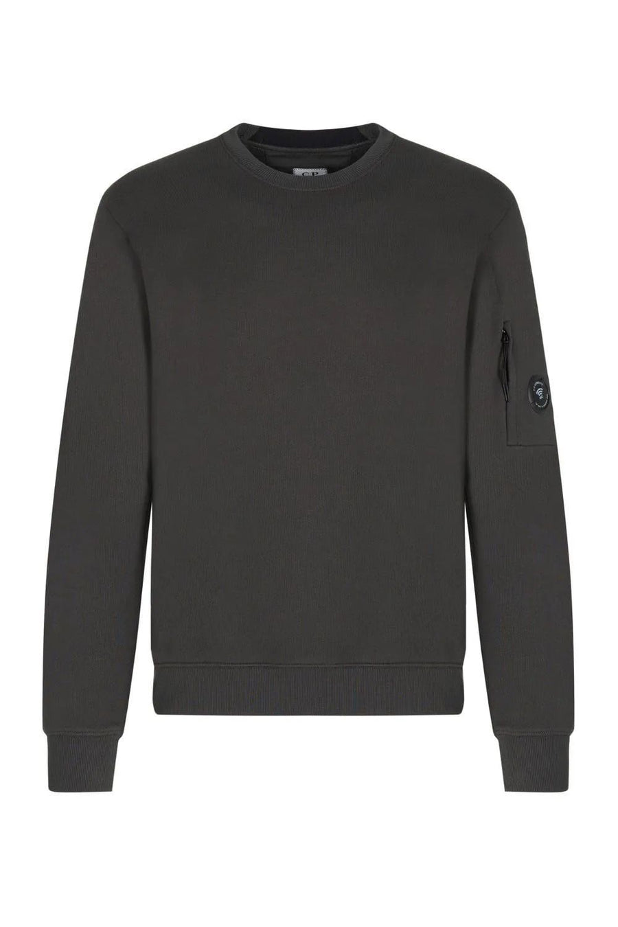 C.P. Company Lens-Pocket Sweatshirt — Charcoal