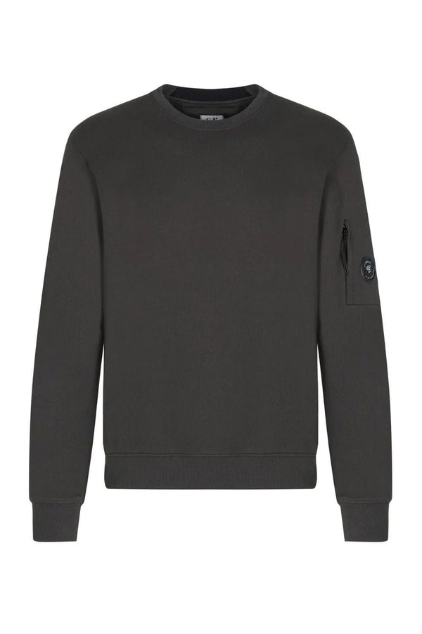 C.P. Company Lens-Pocket Sweatshirt — Charcoal