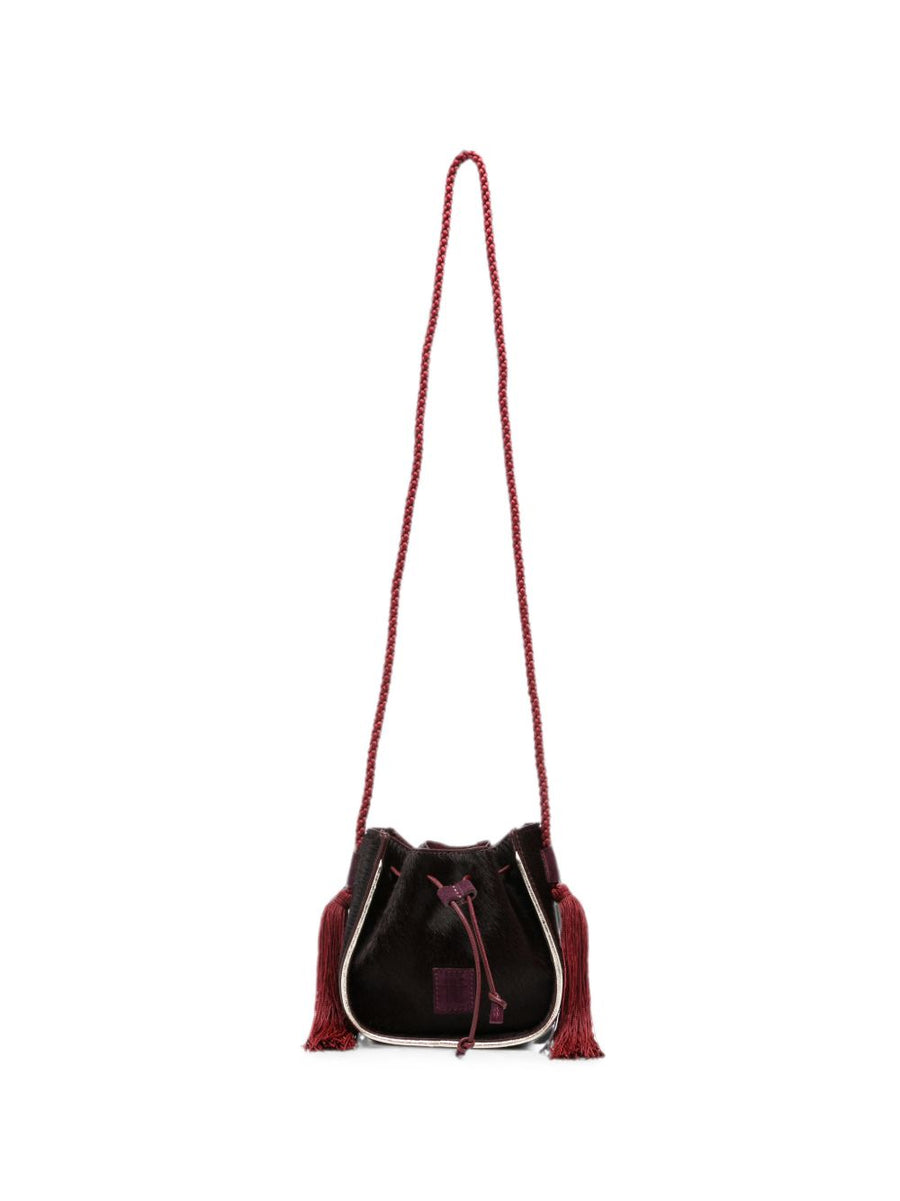 Forte Forte Pepita Bucket Bag — Burgundy