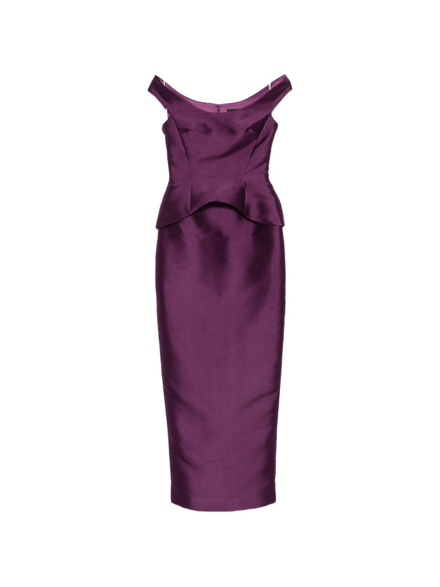 Solace London Pieta Dress — Purple