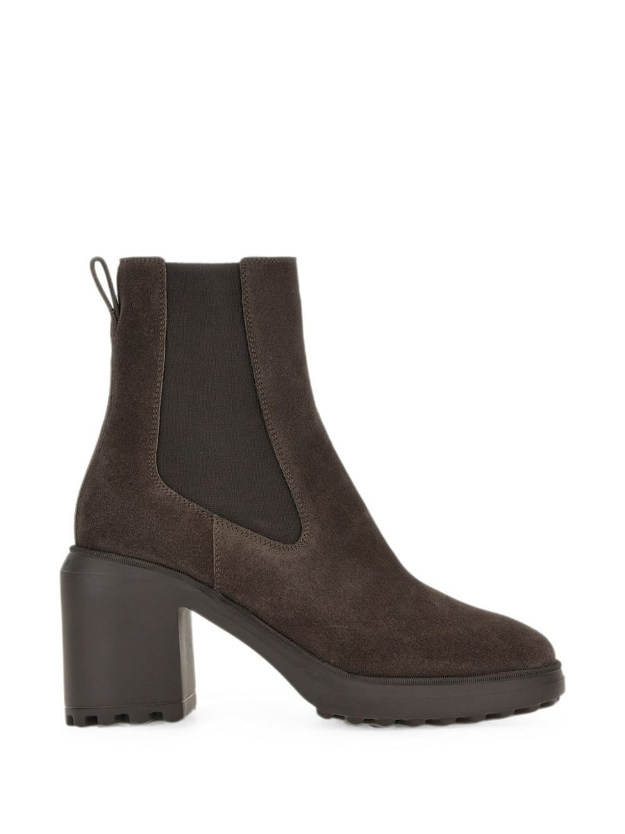 Hogan Suede Chelsea Boot — Brown