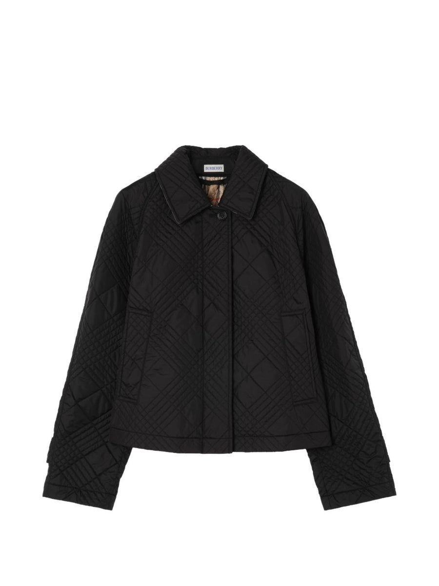 Burberry Check Jacket — Black
