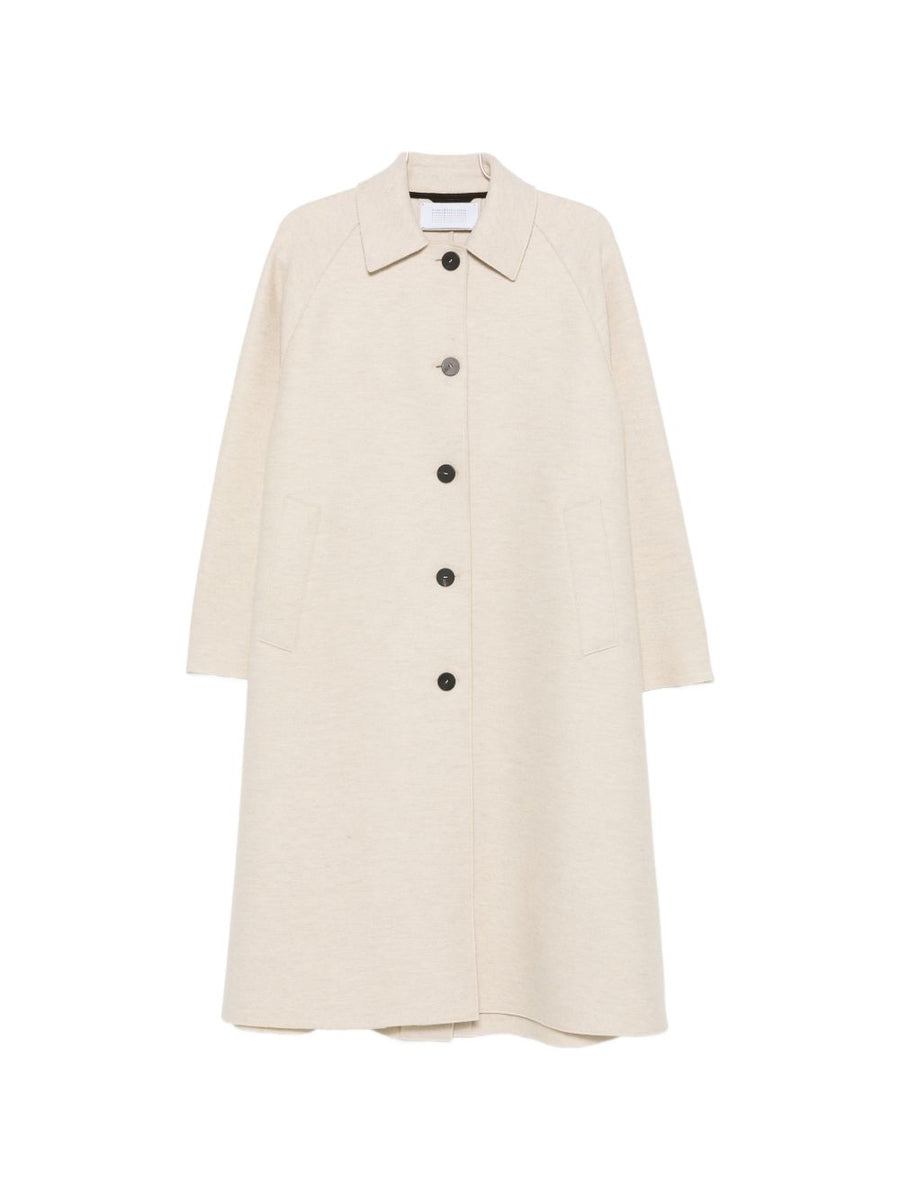 Harris Wharf London Wool Coat — Beige