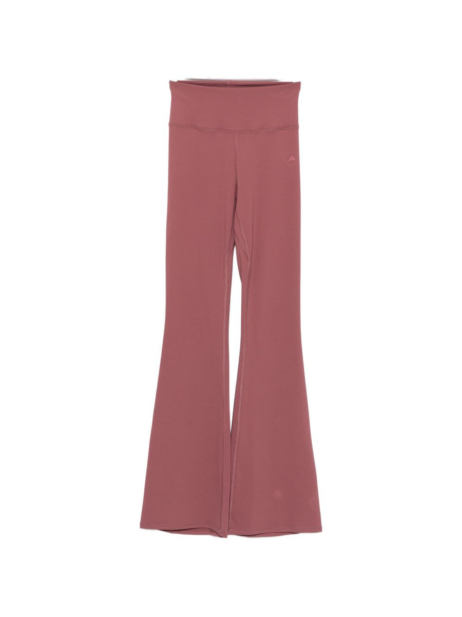 Adidas By Stella McCartney Flared Technical Leggings — Burgundy