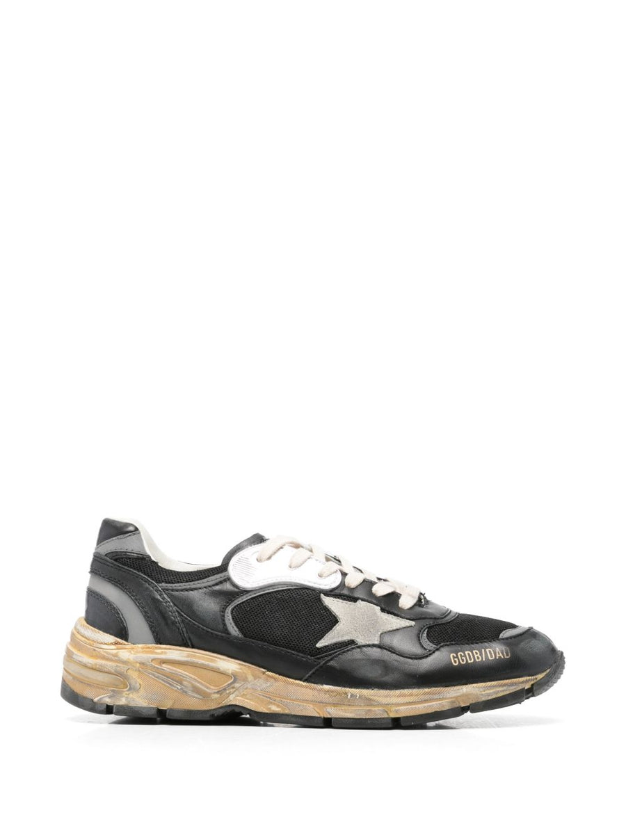 Golden Goose Running Dog Sneakers — Black