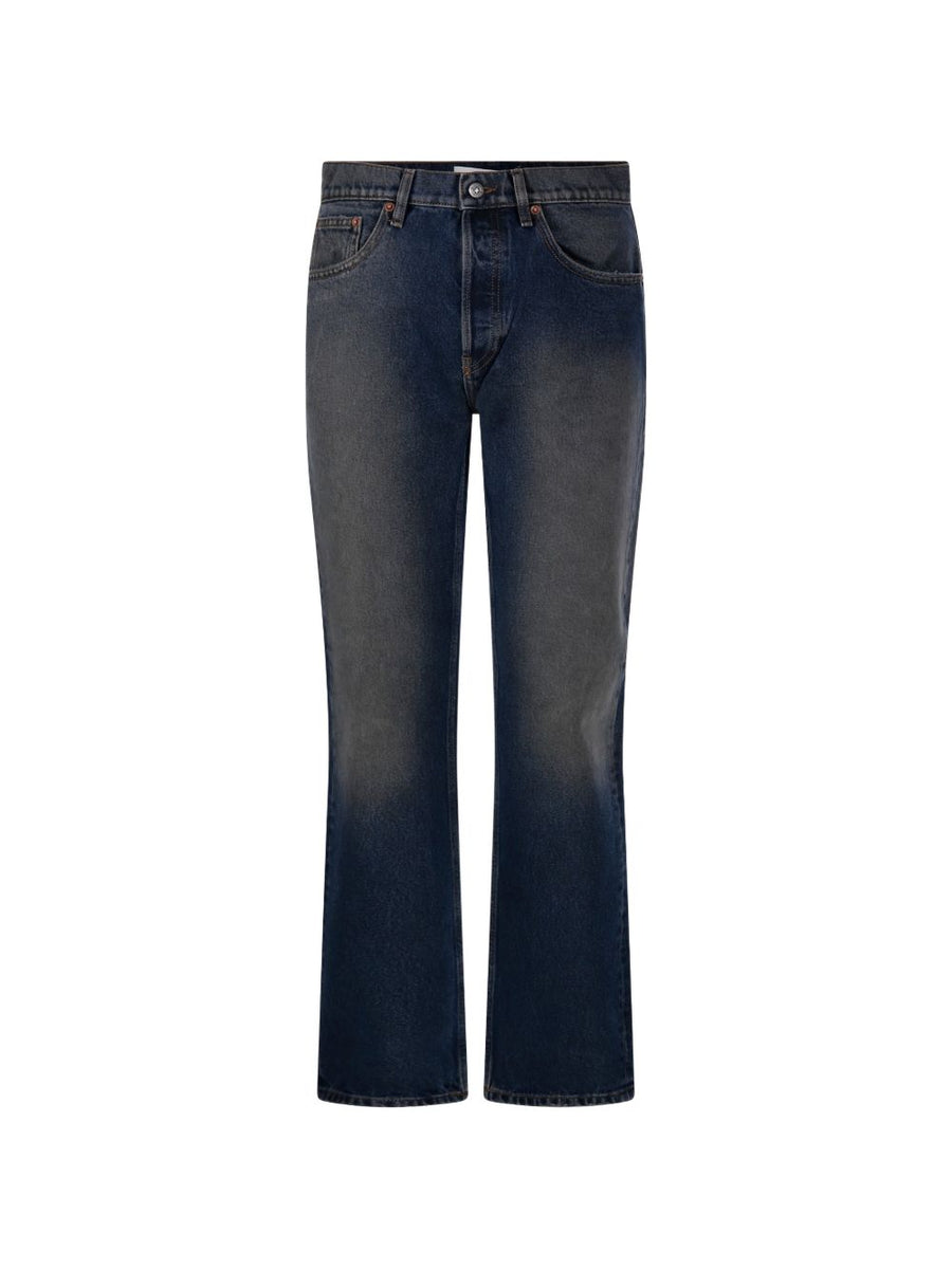 Golden Goose Faded Denim Jeans — Navy