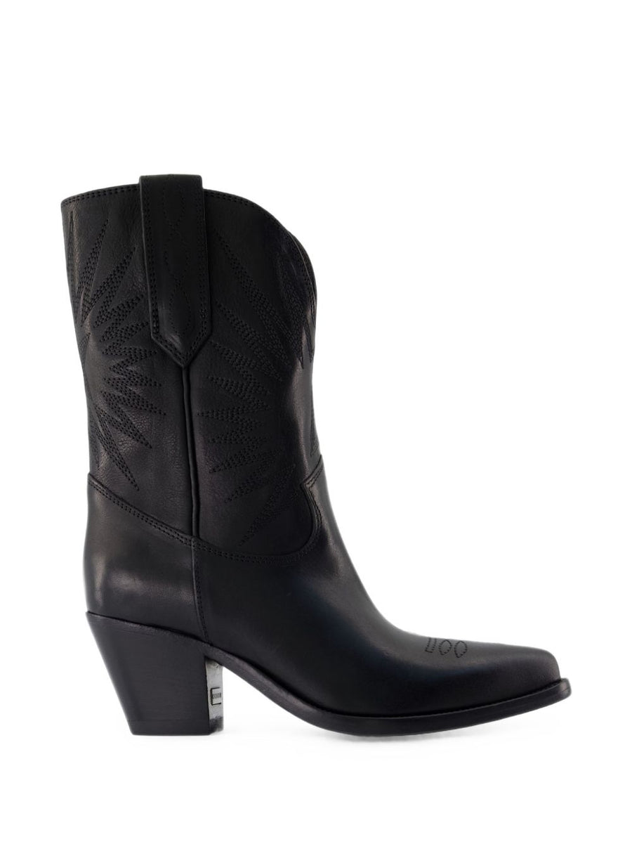 Golden Goose Wish Star Boot — Black