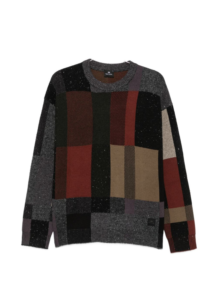 Paul Smith Patchwork Knit Sweater — Multicolor