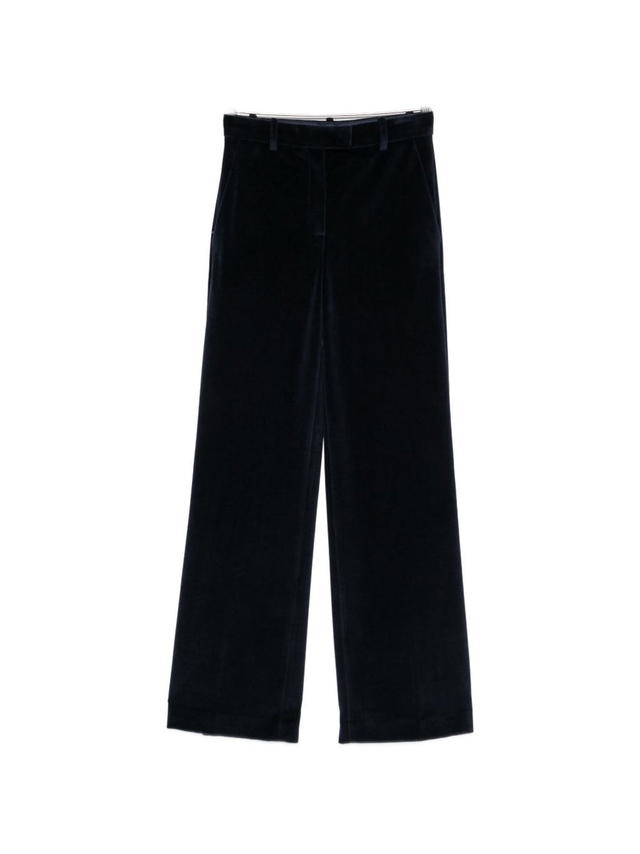 Circolo 1901 Velvet Cotton Trousers — Ink