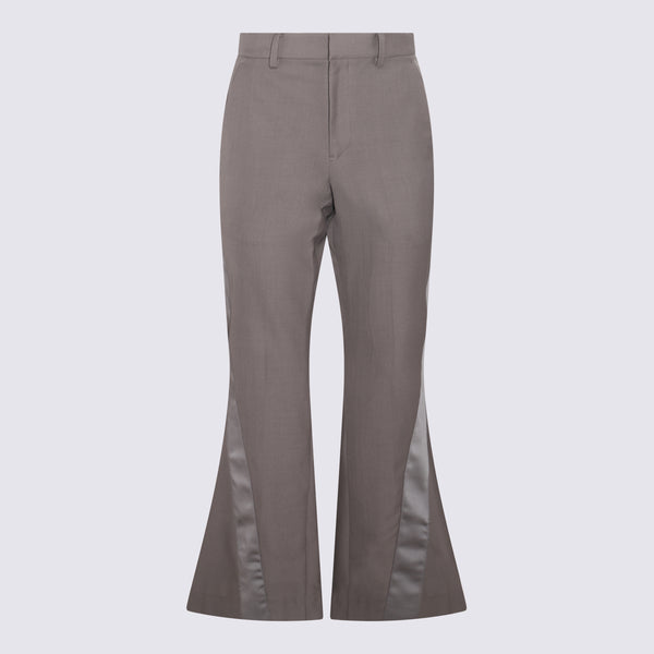 Sacai 70% Polyester trousers in brown