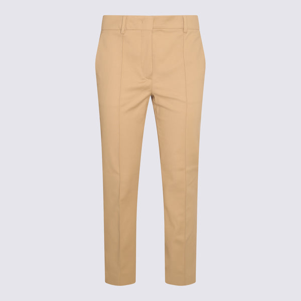 Sportmax 48% Cotton trousers in beige